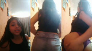 uff pero que nalgas de infarto tiene esta jovencita sabrosa