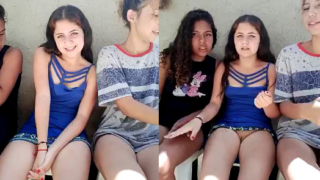 jovencita depravadas se graban en la calle enseñando la panocha