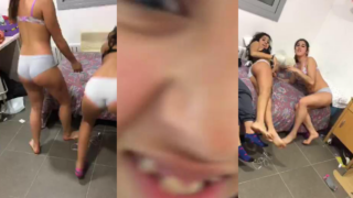 jovencita alocadas se graban encueradas haciendo travesuras