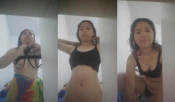 la morrita enseña las tetas por accidente en videollamada xD