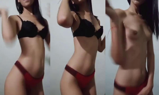 La morrita le promete un baile caliente al novio y termina completamente desnuda