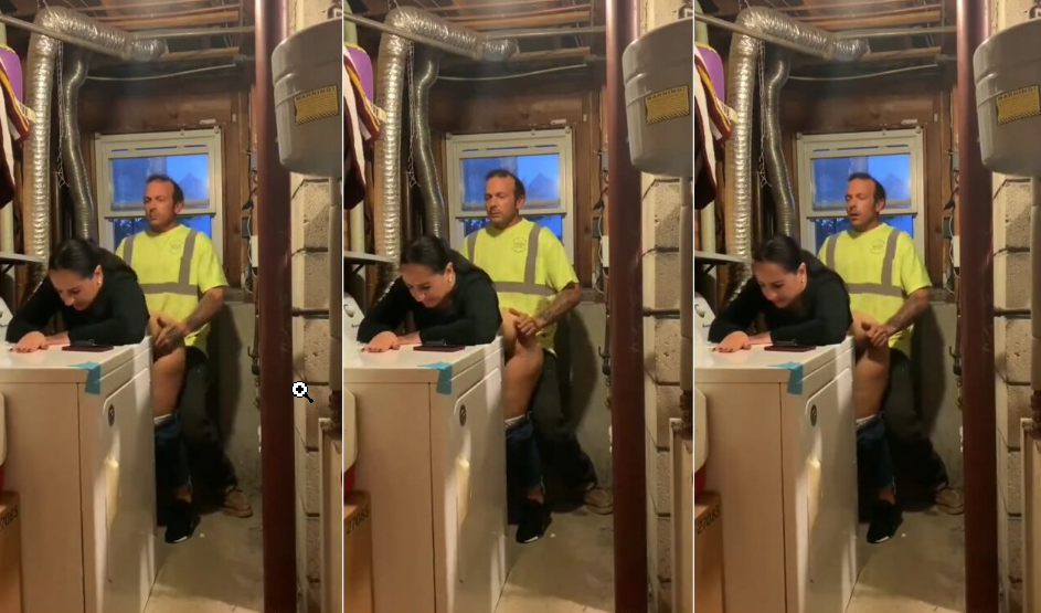 graban a empleados cogiendo en la bodega, ella es una rica milf culona