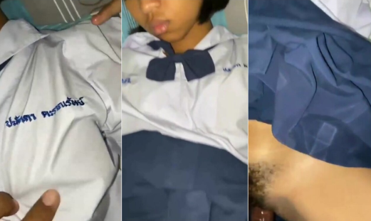 estudiante peludita se deja coger por uno de sus compañeros