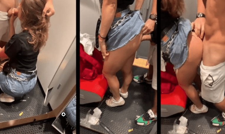 Culeando a polola rica en probadores de tienda de ropa