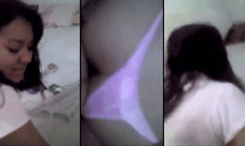 Calentando a una mexicana nalgona