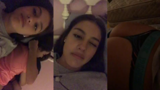 la videollamada con mi amiga se pone extraña por que me enseñas sus nalgas